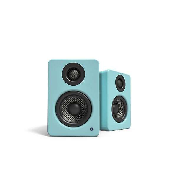 Buy Kanto YU2GT PC Gaming Desktop Speakers - 100W, USB DAC, Subwoofer Output, Gloss Teal Finish