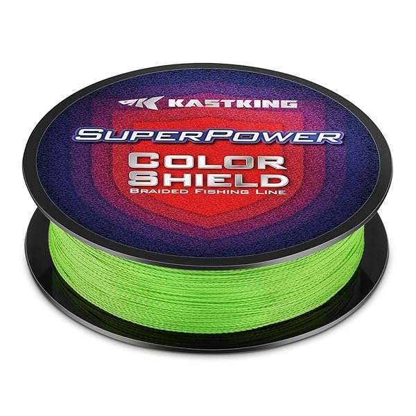 KastKing Superpower Neon Green Braided Fishing Line 30LB 150Yards - Ultimate Strength & Durability