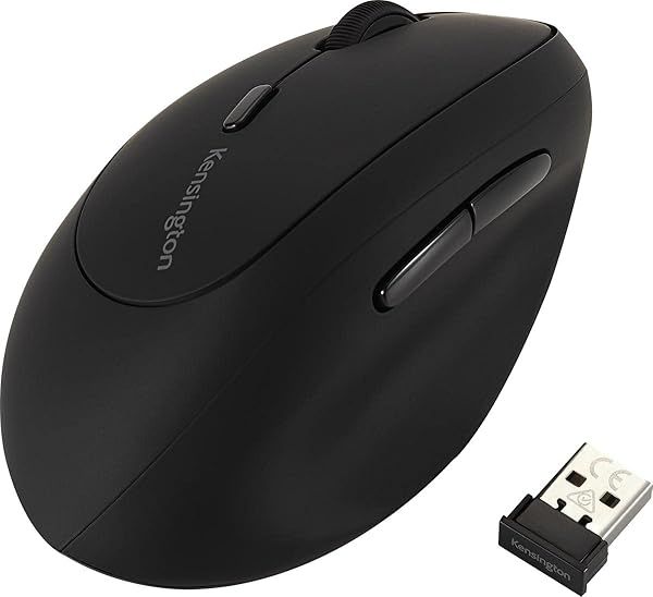Buy Kensington Pro Fit Left-Handed Ergo Wireless Mouse (K79810WW) - Comfortable Black Design for Efficient Productivity