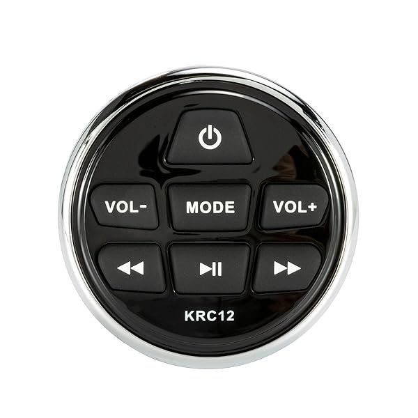 Upgrade Your Marine Experience: Kicker KRC12 Remote Control for KMC2, KMC3, KMC4 & KMC5 Receivers