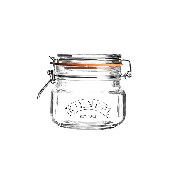 Kilner Square Swing Top Glass Jar 17oz - Perfect for Storage & Preserving
