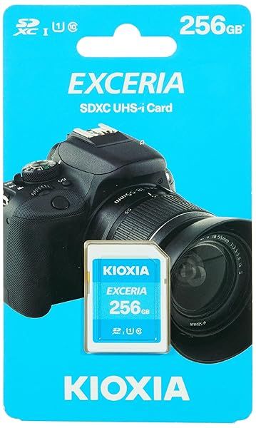 Buy Kioxia 256GB Exceria SDXC UHS-I U1 Class 10 Memory Card - Fast 100MB/s Read Speed
