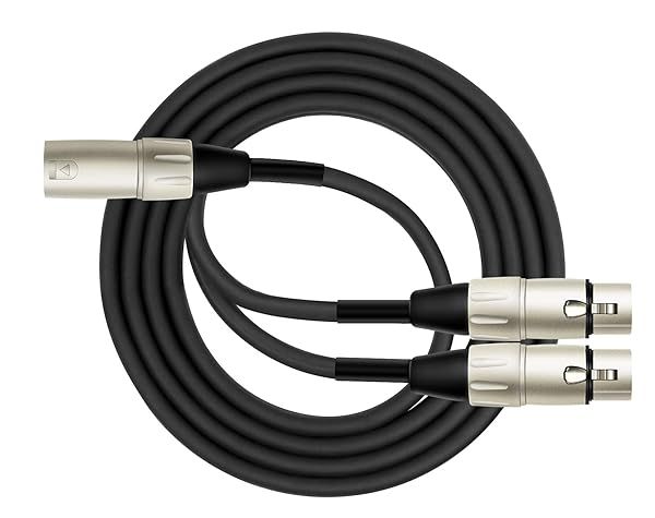 Kirlin Y-301-06 6ft XLR Male to Dual XLR Female Y-Cable - High-Quality Audio Solution