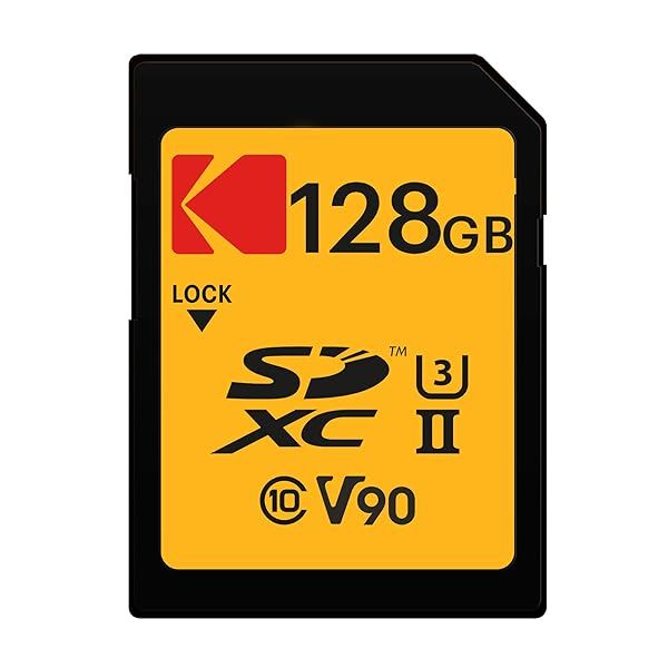 Buy Kodak 128GB UHS-II U3 V90 Ultra Pro SDXC Card - 3000MB/s Read & 270MB/s Write Speed for Fast Storage