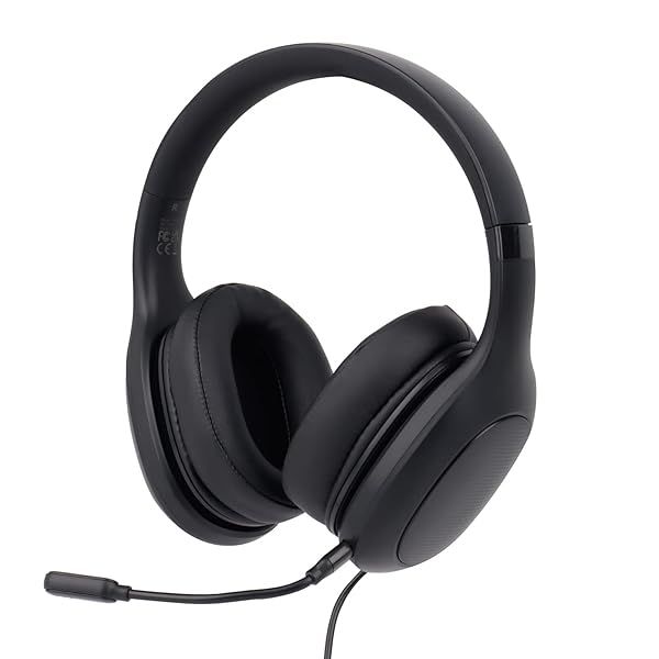 Konnek Stein Wired Headset: Comfortable Over-Ear Microphone for PC, Mac & Laptop - Adjustable & Ideal for Office Use