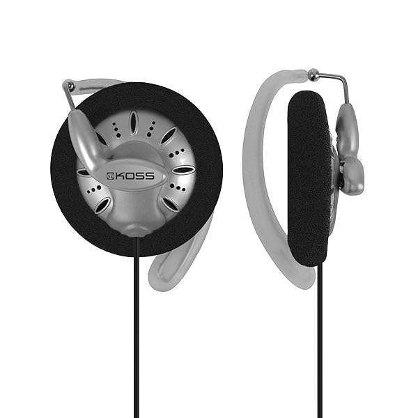 Buy Koss KSC75 Portable On-Ear Clip Headphones - Retro Style, Ultra Lightweight, Silver & Black