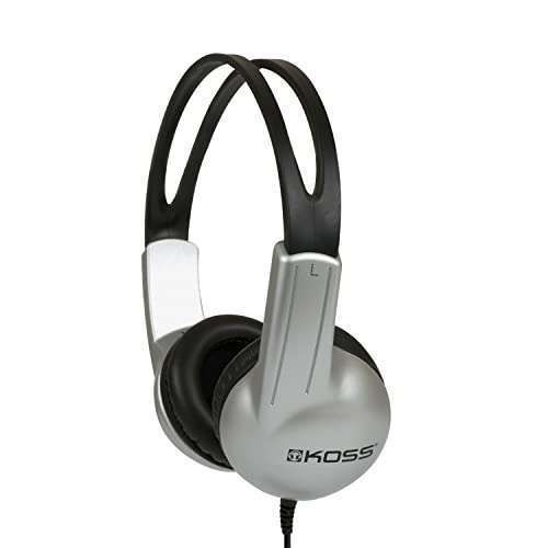 Koss UR10 On-Ear Headphones - Durable, All Ages, 3.5mm Plug | Best Sound Quality & Comfort