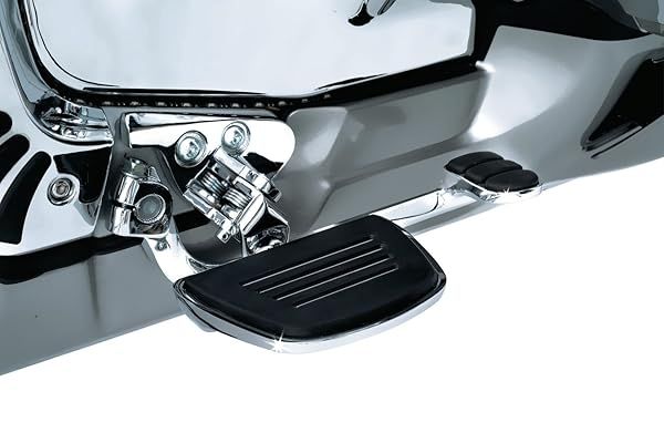 Upgrade Your Ride: Kuryakyn 4328 Mini Board Floorboards for 2001-17 Honda Motorcycles - Chrome Comfort Drop Mounts