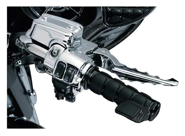 Buy Kuryakyn 6321 ISO Handlebar Grips for 2008-19 Harley-Davidson - Gloss Black, Perfect for Electronic Throttle Control