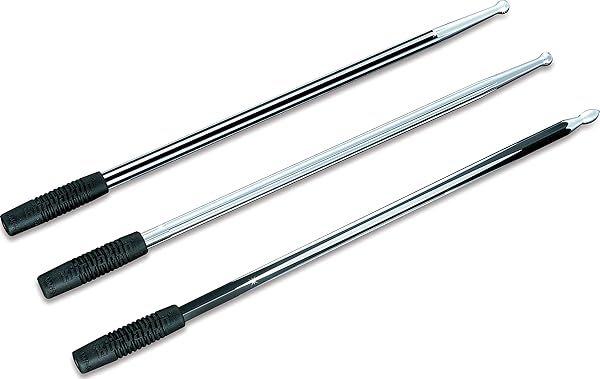 "Upgrade Your Ride: Kuryakyn 862 12" Billet Antenna for Harley, Indian & Victory Motorcycles - Two-Tone Black/Raw Aluminum"