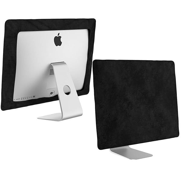 "Kuzy Dust Cover for iMac 27" (2017-2020) - Protect Your Retina 5K/4K Monitor with Stylish Black Screen Protector"