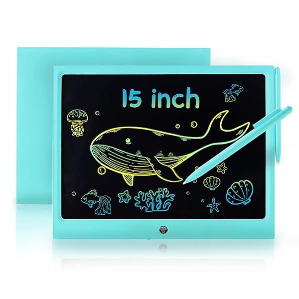 15-Inch LCD Writing Tablet for Kids - Colorful Doodle Board & Educational Toy for Ages 3-9 | Ideal Gift for Christmas & Birthdays!