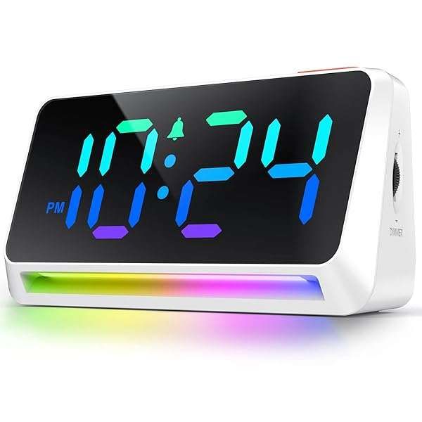 Super Loud LED Digital Alarm Clock for Heavy Sleepers | Adjustable Brightness & Snooze for Bedroom Nightstand