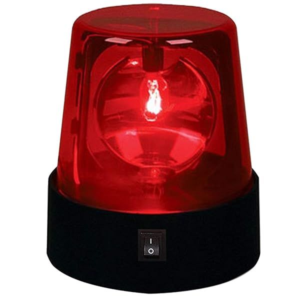LED Strobe Light,360 Degree Rotating DJ Flashing Stage Effect Battery Powered Strobe Light Car Siren Strobe Light?Disco Party Rotating Lamp(Red,size:1pc)