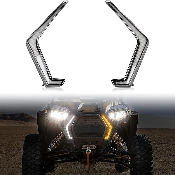 Upgrade Your Polaris RZR XP with SAUTVS LED Turn Signal & Accent Fang Lights (2019-2023) - Replace #2884053, 2884871