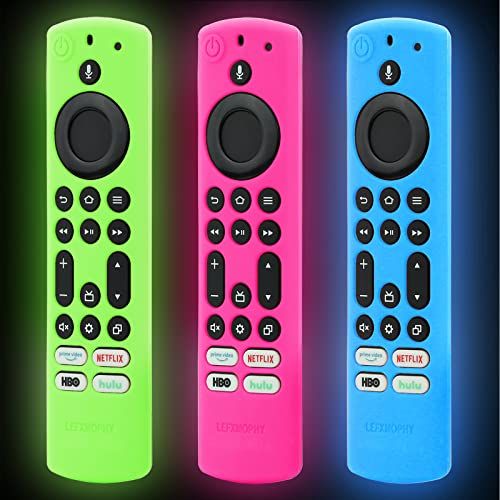 LEFXMOPHY NS-43F301NA22 Remote Cover for Toshiba Insignia TV - 3-Pack Glow in Dark Silicone Protectors
