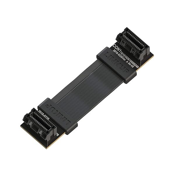 LINKUP Flexible SLI Bridge Cable for NVIDIA GPUs - High-Speed 85 Ohm Design, Premium Shielding, 4 cm Length