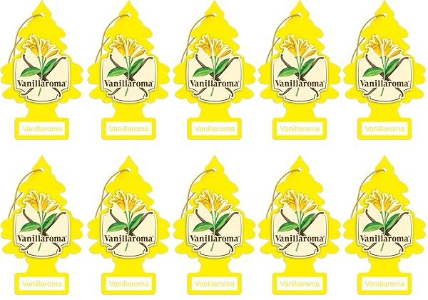 Little Trees Car Air Freshener - Vanilla Aroma Hanging Paper Tree for Home & Car | Single Pack