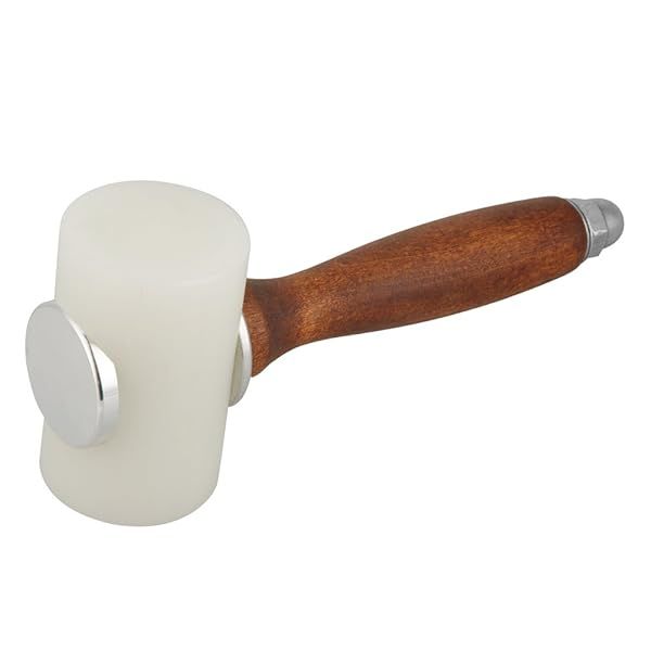 Premium Leather Carving Hammer Mallet - T-Shape Nylon Handle for Craft Stamping & Leatherwork