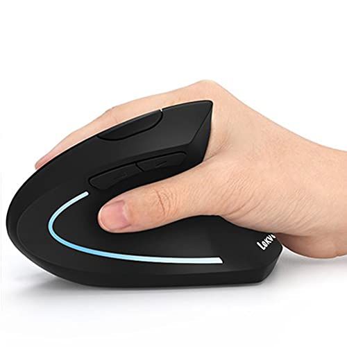 Buy Lekvey Ergonomic Vertical Wireless Mouse - 3 Adjustable DPI, 6 Buttons, Rechargeable for Laptop & PC