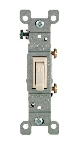 Leviton 1451-2T Grounded Toggle Switch 120V 15A - Light Almond, 1 Count | Durable & Reliable Electrical Solution