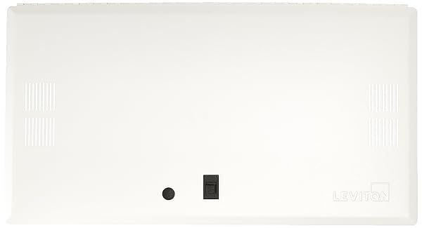"Leviton 47605-28S 28" Vented Premium Hinged Media Door - White | Durable & Stylish Home Solution"
