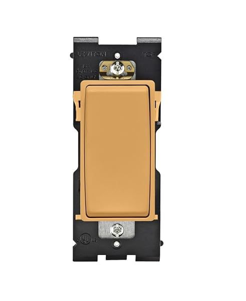 Leviton RE151-TC Renu Switch: 15A Single Pole, Toasted Coconut Finish for 120/277VAC