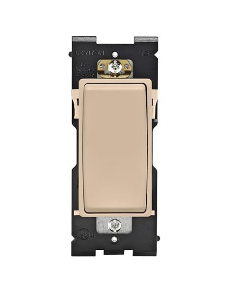 Leviton RE153-DT Renu 3-Way Switch - 15A, 120/277VAC, Dapper Tan | Upgrade Your Home Today!