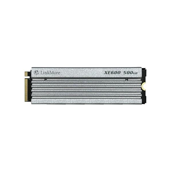 LinkMore XE600 500GB M.2 NVMe SSD for PS5 - 6500 MB/s Speed & Heatsink for Ultimate Gaming Performance