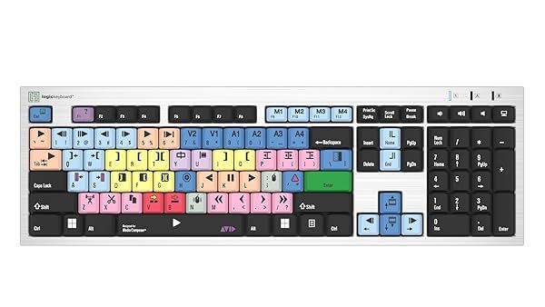LogicKeyboard LKBU-MCOM4-AJPU-US: AVID Media Composer Keyboard for Windows 7-10