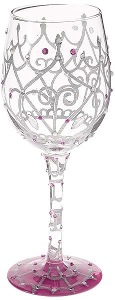 Hand-Painted Lolita My Tiara Wine Glass - Perfect Artisan Gift for Wine Lovers