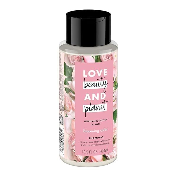 Love Beauty and Planet Blooming Color Shampoo - Sulfate Free for Color Treated Hair (Pack of 2) - Murumuru Butter & Rose