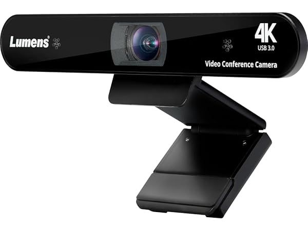 Lumens VC-B11U Zoom Certified USB Conference Camera, Black, 4K 1/2.8" 8.57 MP CMOS Sensor, Fixed Lens, WDR, 2 Built-in Omni-Directional Microphones, Auto Framing, ePTZ Function, 120-Degree FOV