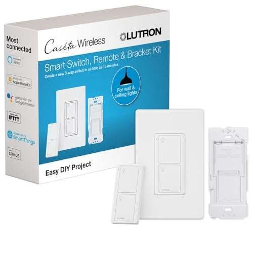 Buy Lutron Caseta Smart Lighting Kit - Works with Alexa, Apple HomeKit & Google Home - Complete Set with Switch & Pico Remote