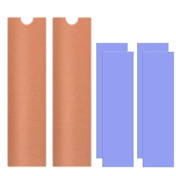 2-Pack M.2 Copper Heatsinks Cooler for 2280 SSDs - Enhance Laptop Performance