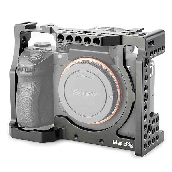 Buy MAGICRIG Camera Cage with Cold Shoe for Sony A7RIII/A7III/A7M3 - Enhance Your Filmmaking!