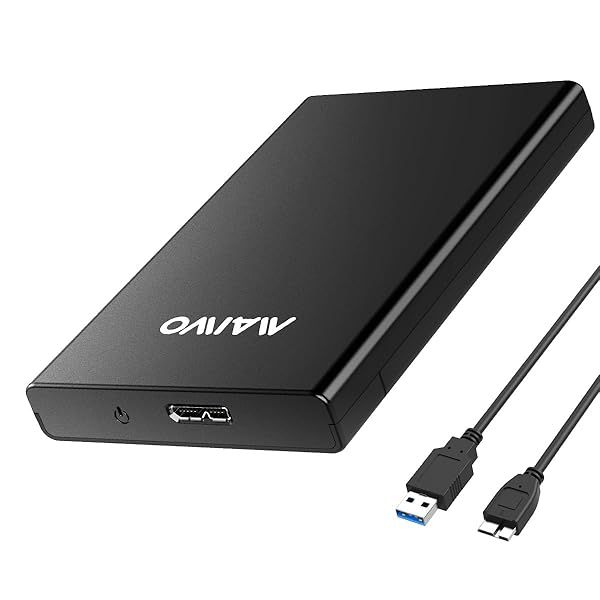 "MAIWO 2.5" SATA HDD/SSD Enclosure - USB 3.0, Tool-Free, Up to 6TB, 7mm/9.5mm Compatibility"