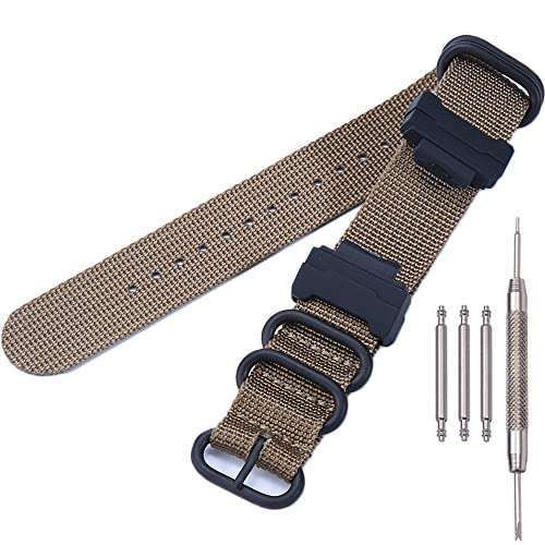 MCXGL Heavy duty nylon watch strap + Adapter 16mm Replacement for GShock Dw5600 GW6900 GA110 GA120 GA100 mens watch band