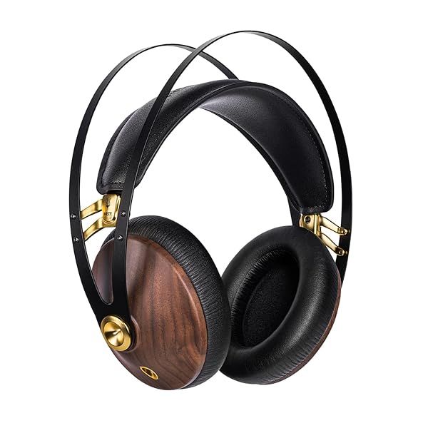 MEZE AUDIO 99 Classics Walnut Gold: Premium Closed-Back Headphones for Audiophiles, Gaming & Podcasts