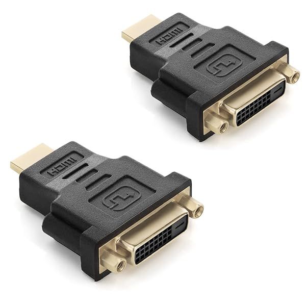 Buy MIXVIRGO HDMI Male to DVI Female Adapter 2 Pack - High-Quality Video Connection