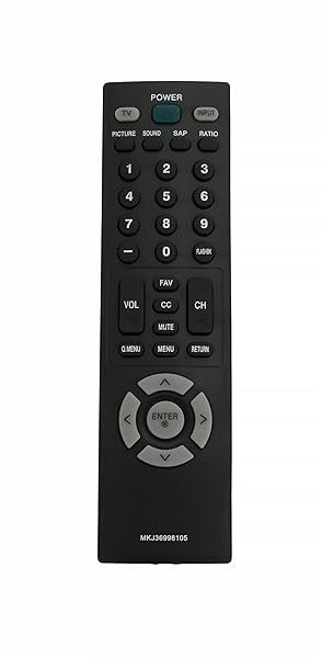 MKJ36998105 Remote Control Replacement for LG TVs: Compatible with 19LF10, 22LF10, 42LB50C & More