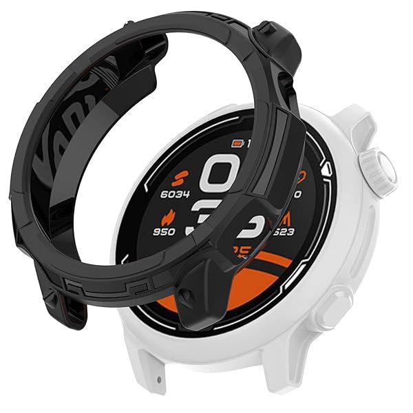 TPU Protective Case for Coros Pace 2 - Durable Watch Cover by MOTONG (Black)
