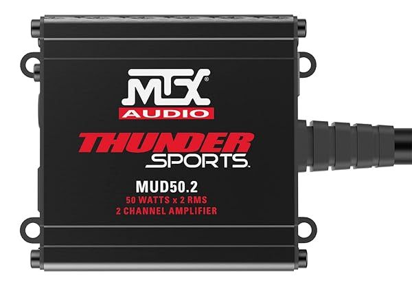MTX Audio MUD50.2 Thunder Sports 50W x 2 @ 2? Full Range Class D Marine Grade Amplifier