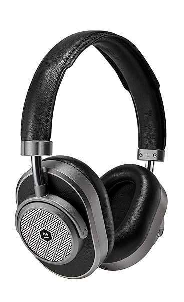 Master & Dynamic MW65: Premium Active Noise-Cancelling Wireless Headphones in Gunmetal & Black Leather
