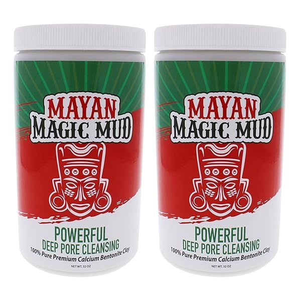 Deep Pore Cleansing with Mayan Magic Mud: 4 lbs Calcium Bentonite Clay Face Mask for Men & Women - USA Made Spa Skin Care