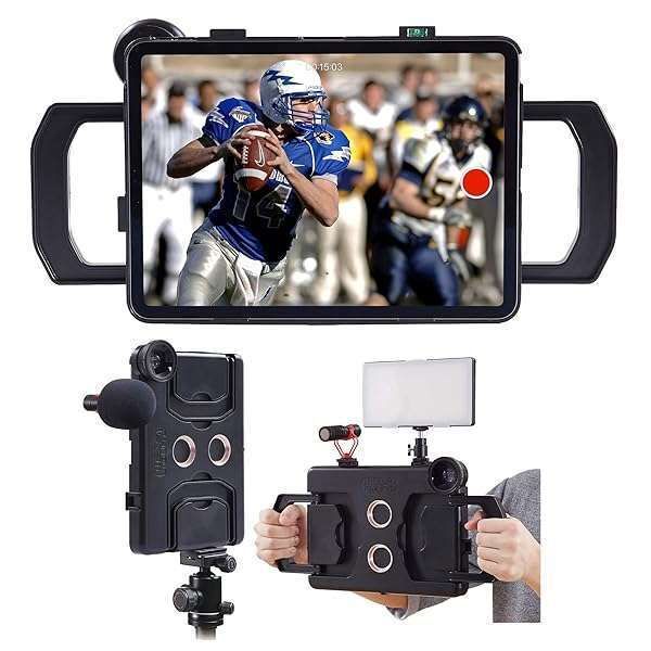 "Ultimate MegaMount Video Stabilizer for iPad Pro 11" (2021-2018) - Attach Lenses, Lights & Mic for Perfect Recording"