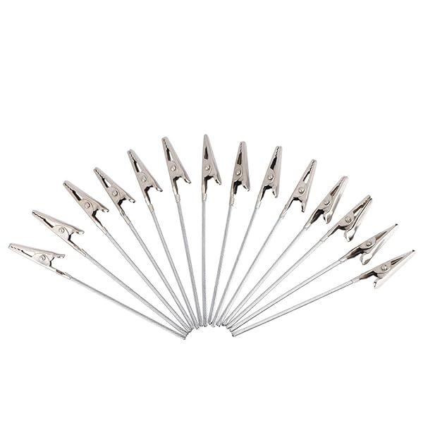 50 Pcs Metal Wire Alligator Clamps - DIY Craft Clips for Photos, Notes & Memo Holders