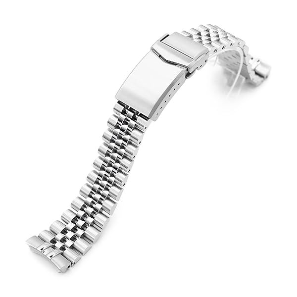 MiLTAT 20mm Super-JUB Watch Band for Seiko Prospex Speedtimer SSC813 SSC815 SSC817 - V-Clasp 2-Tone Polished