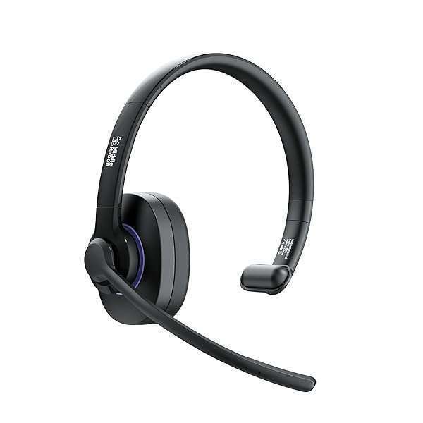 Middle Rabbit TK01 Wireless Headset: Noise Cancelling Bluetooth Earphones for Office & Call Center Use