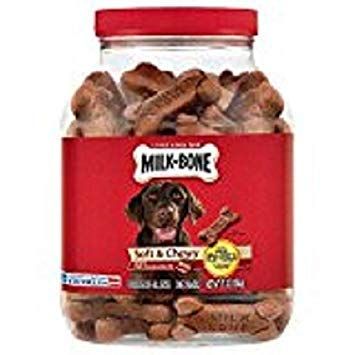 Milk-Bone Soft & Chewy Dog Snacks 2-Pack: Beef & Filet Mignon Recipe (37oz) - Perfect Treats for Your Pup!